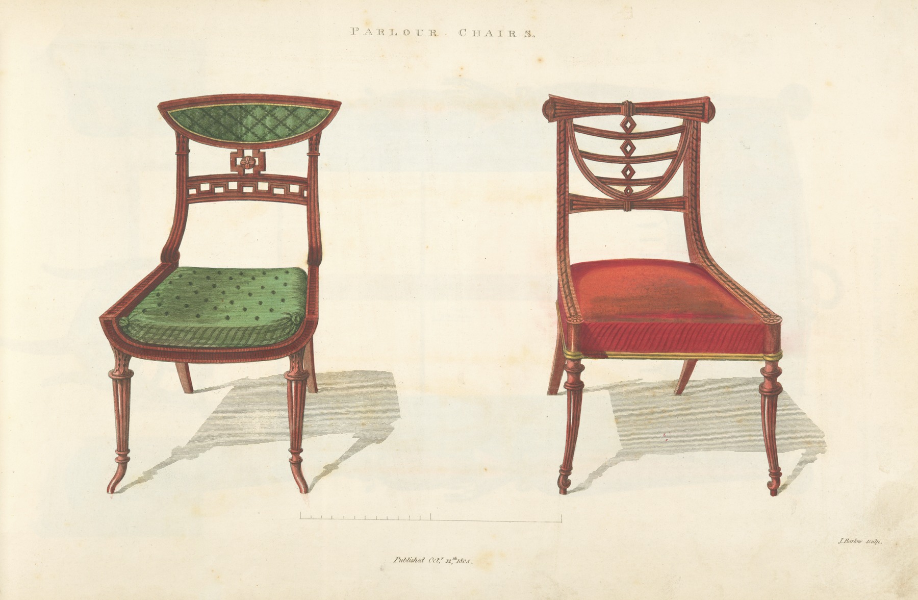 Thomas Sheraton - Parlour chairs.