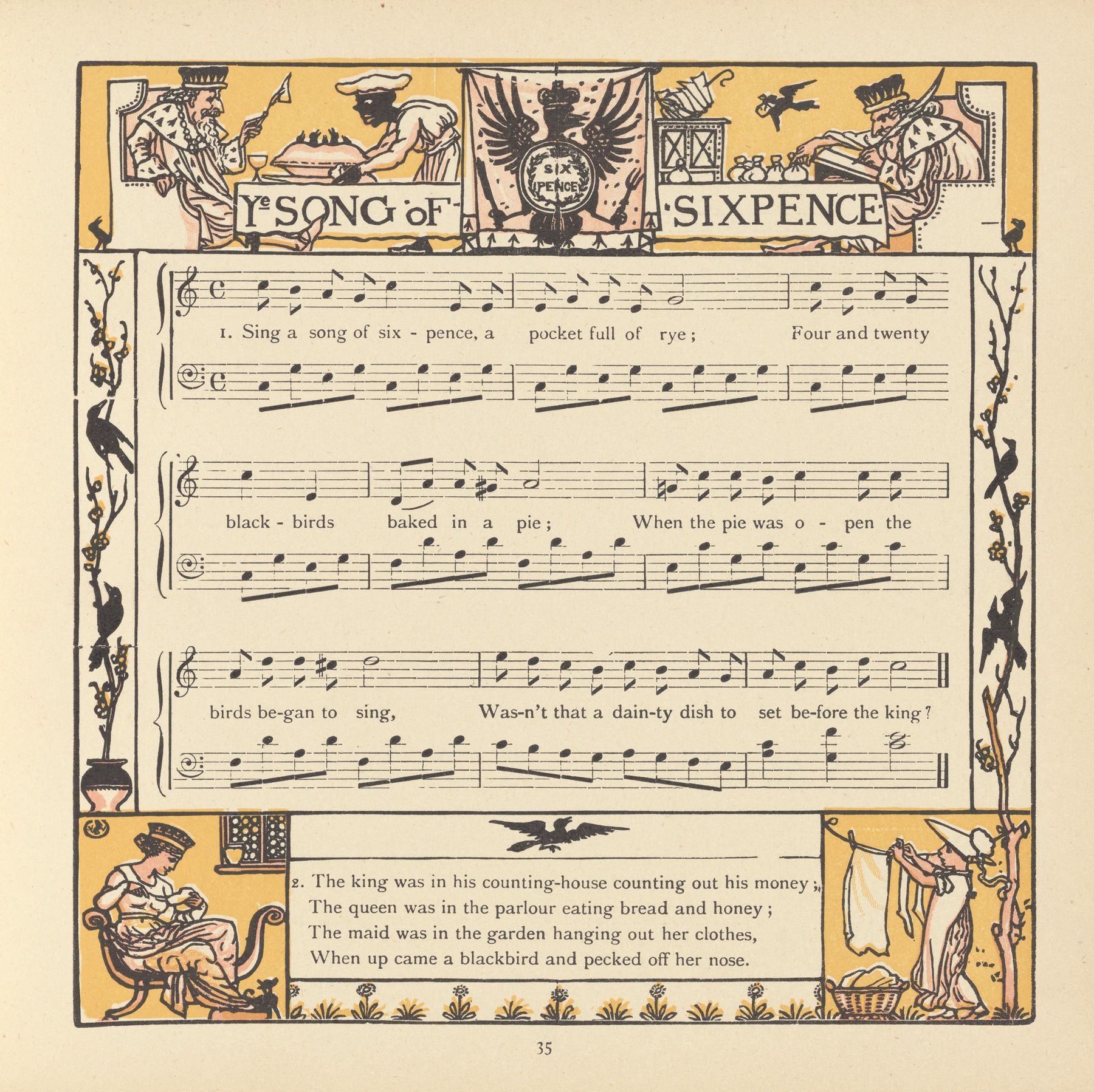 Walter Crane - Song of Sixpence