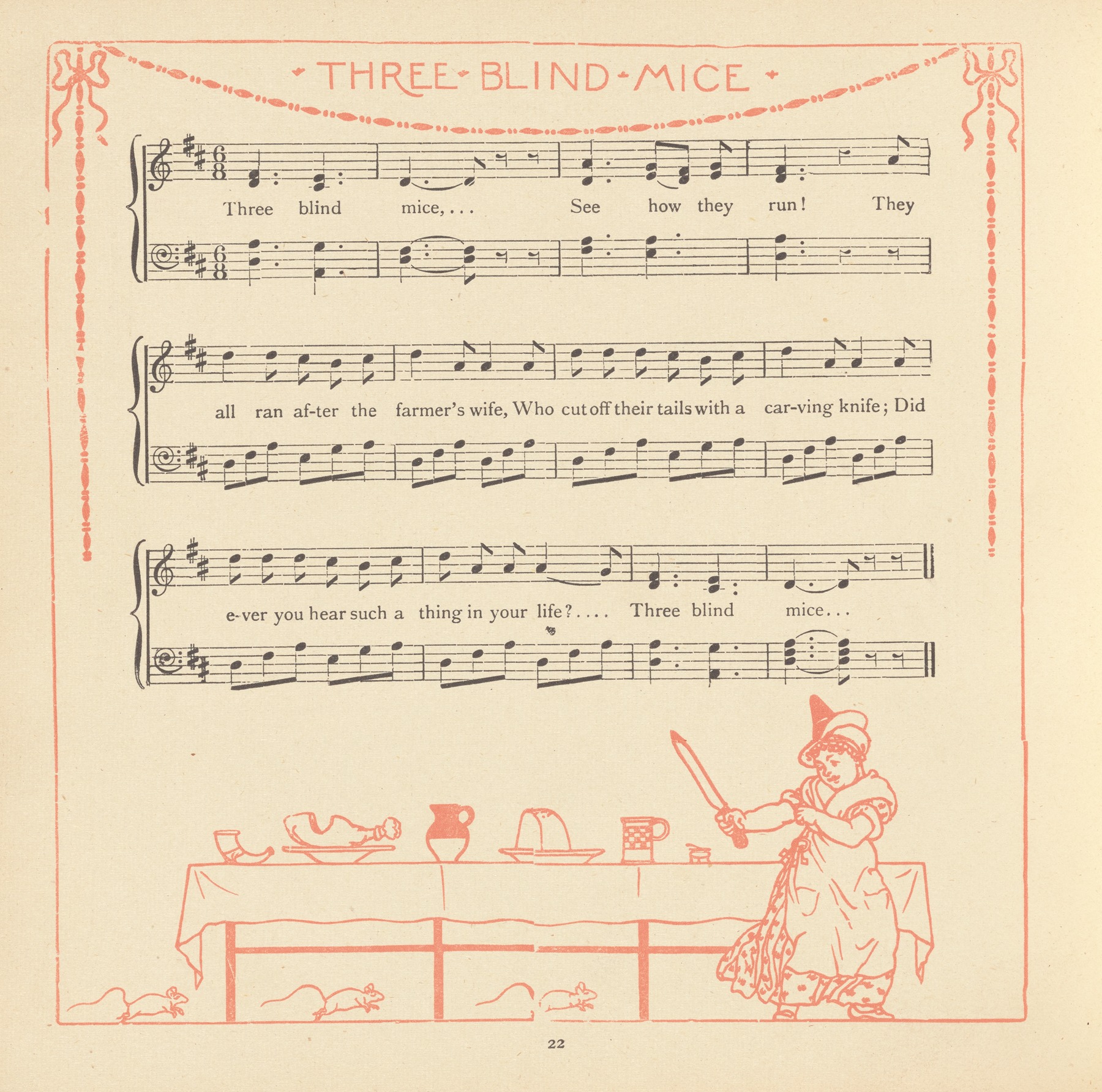 Walter Crane - Three Blind Mice