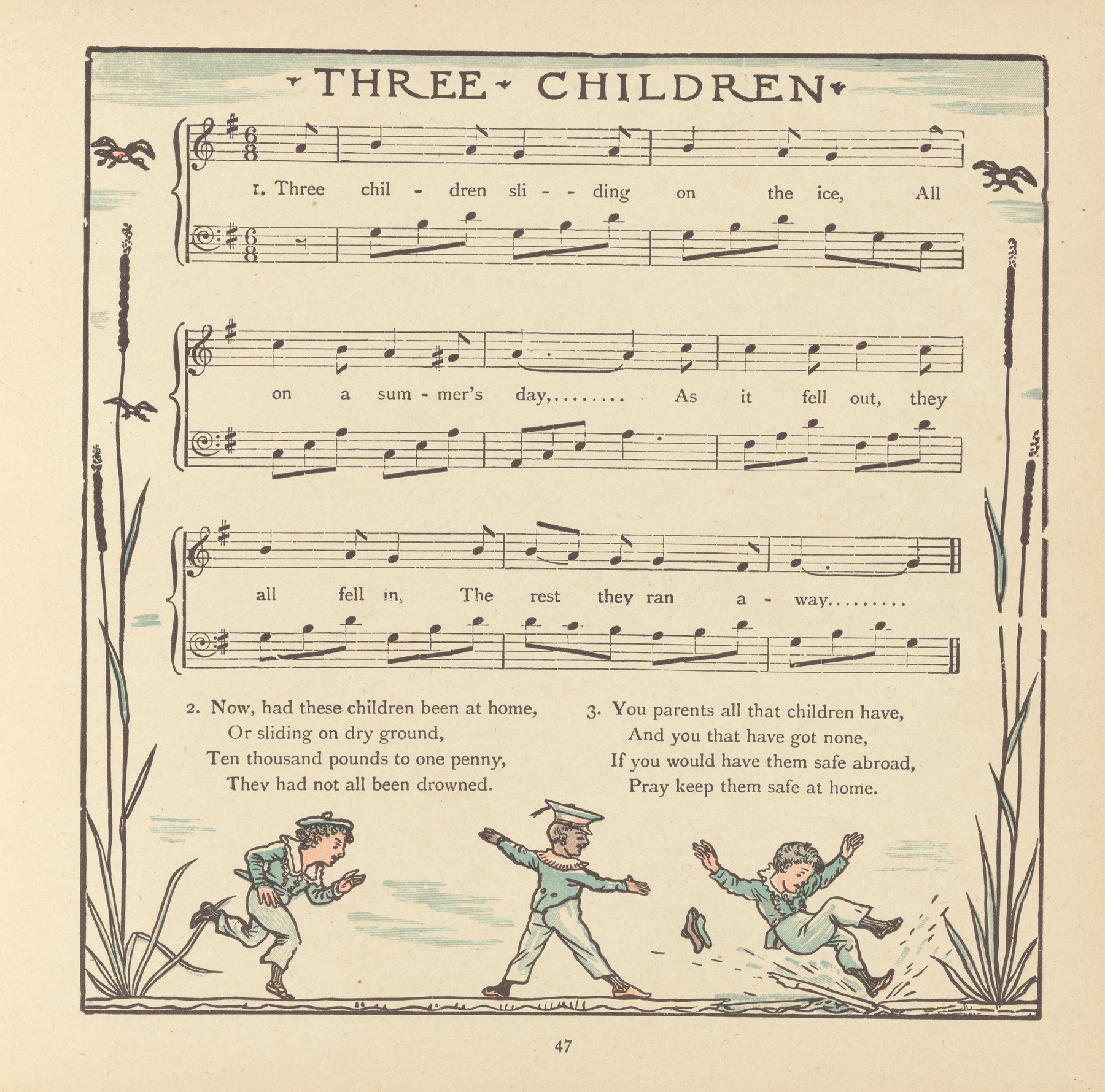 Walter Crane - Three Children