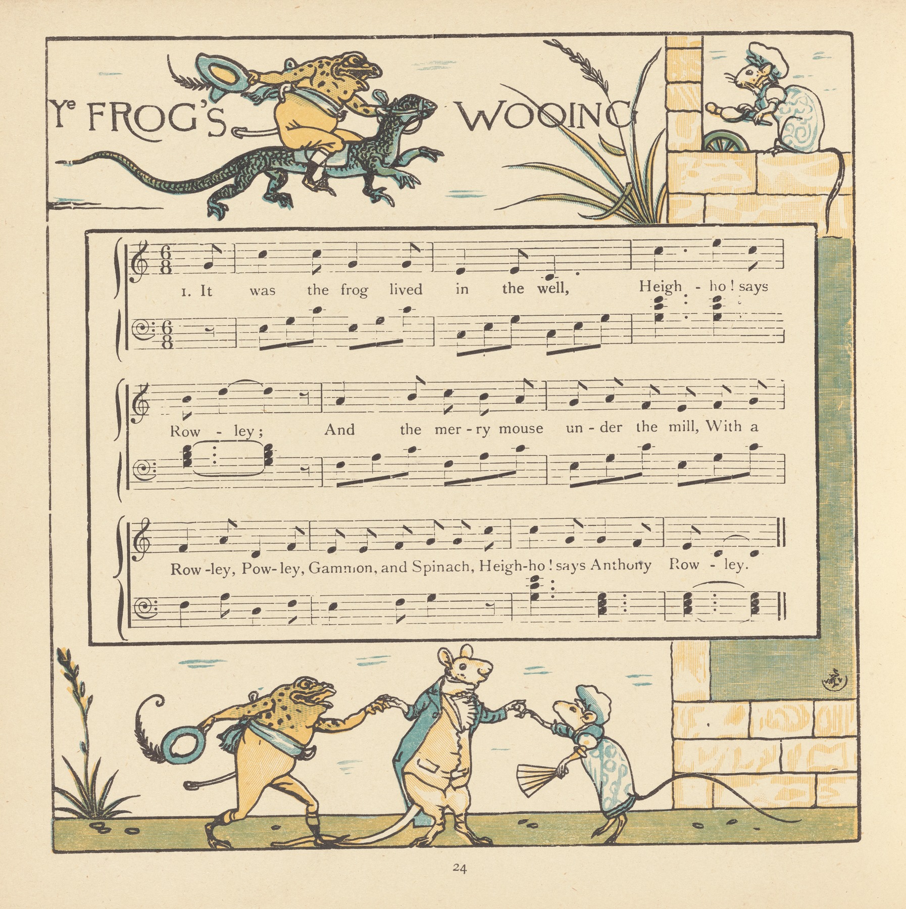 Walter Crane - Ye Frogs Wooing