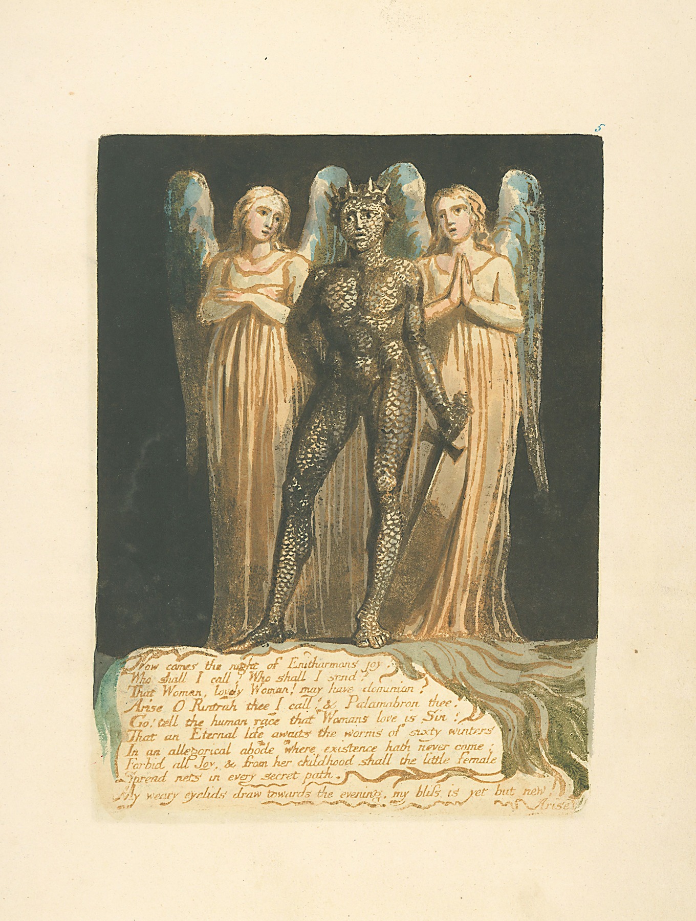 William Blake - Now comes the night….