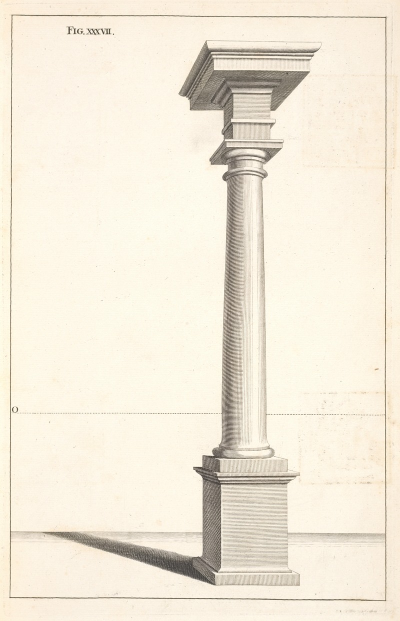 Andrea Pozzo - A Tuscan column in perspective.