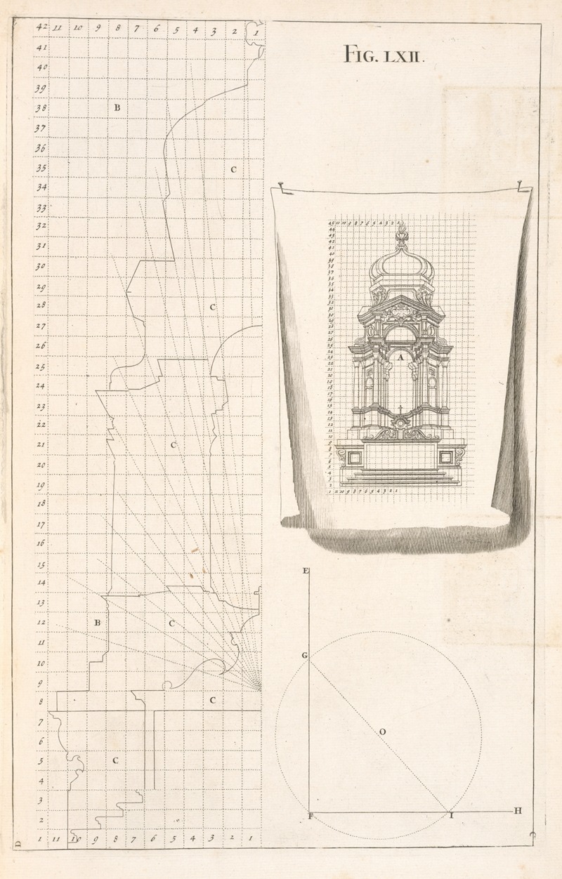 Andrea Pozzo - Of making the net-work on frames, for representing the architecture as solid.