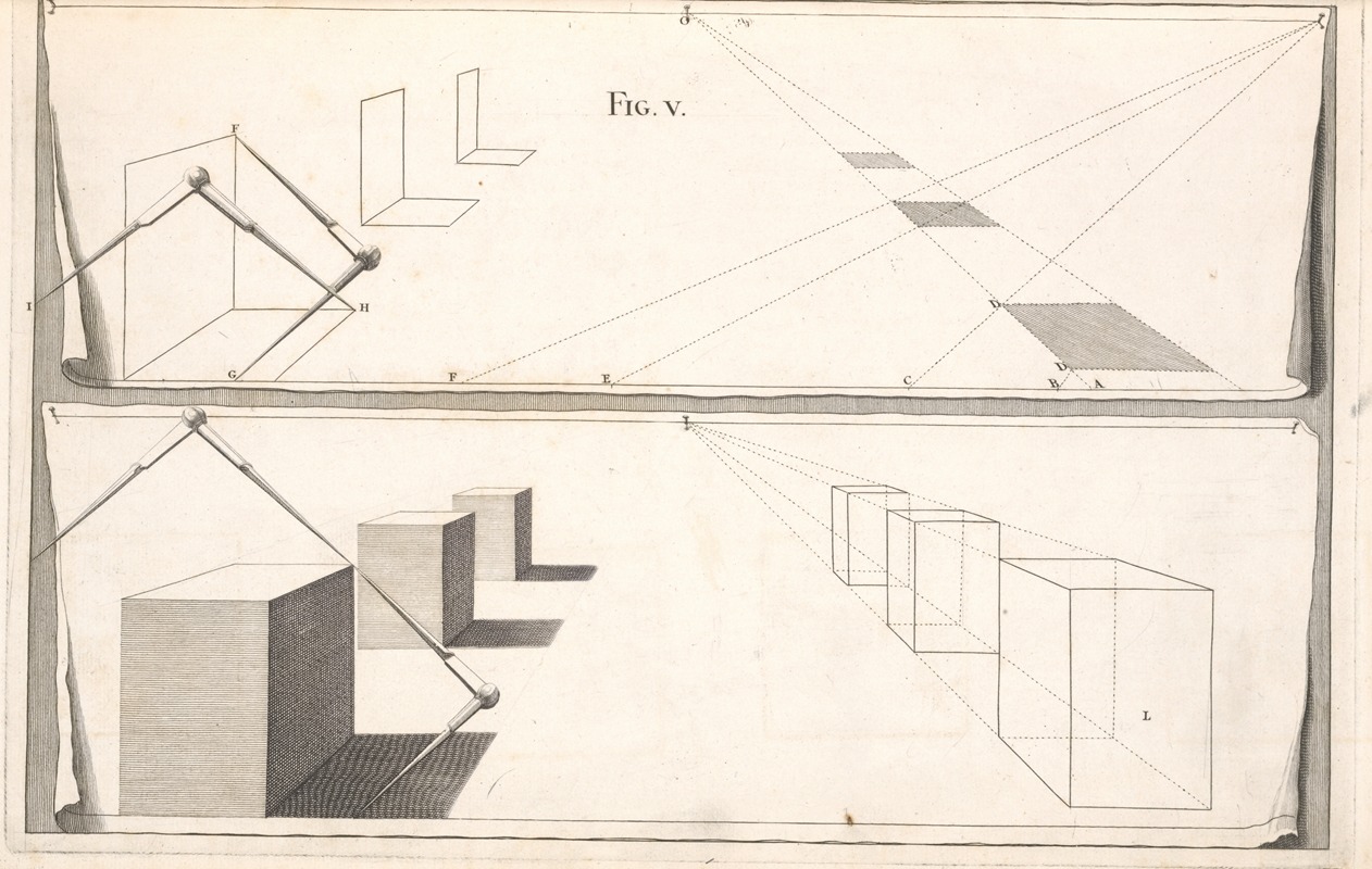 Andrea Pozzo - Plans of squares, with their elevations.