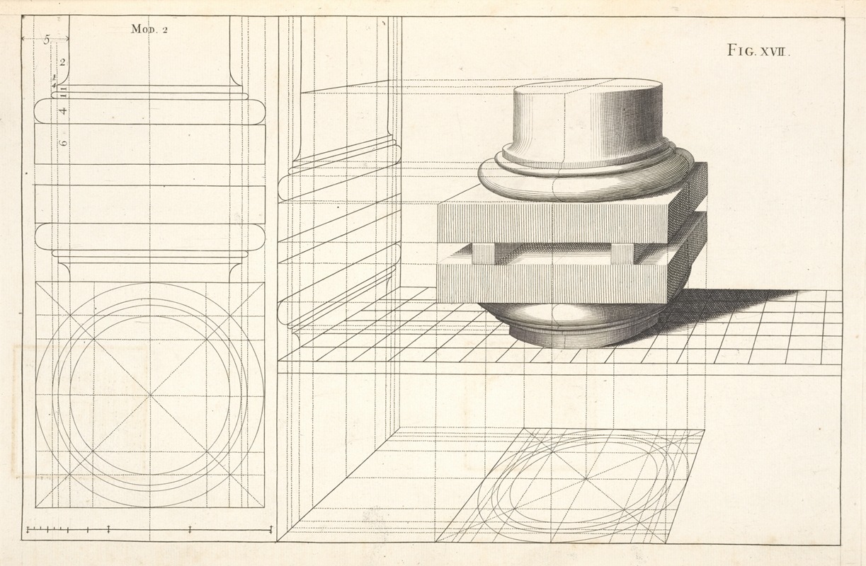 Andrea Pozzo - The Dorick base in perspective.