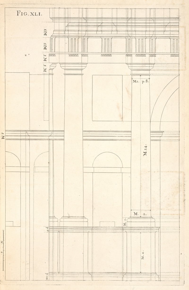 Andrea Pozzo - The geometrical elevation of the foregoing design.