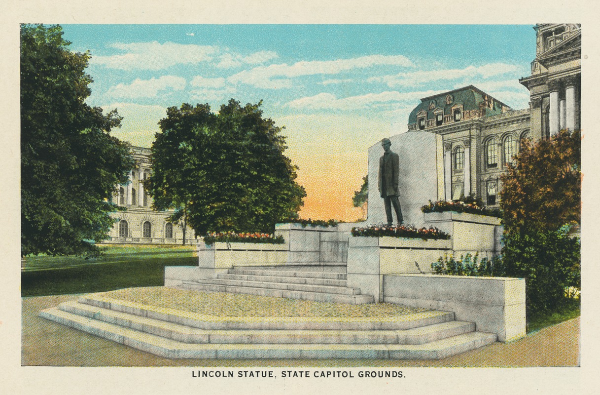 Chas. R. Graham Co. - Lincoln statue, state capitol grounds