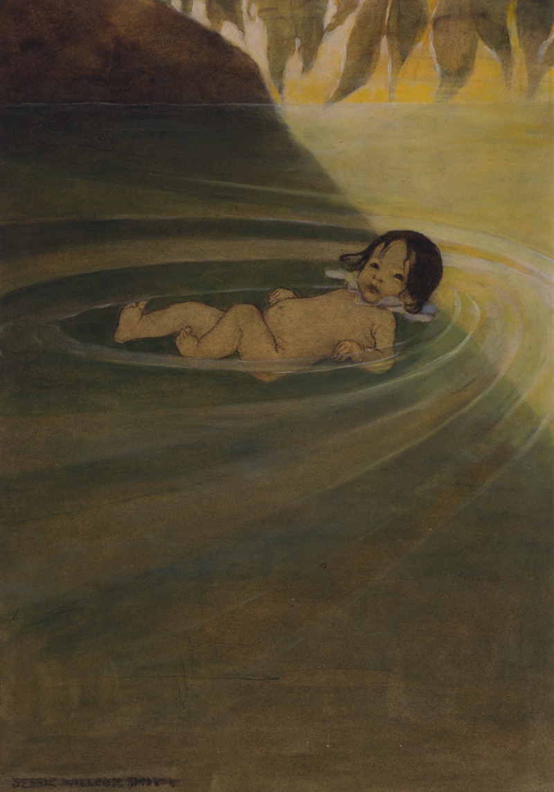 Jessie Willcox Smith - He felt how comfortable it was to have nothing on him but himself