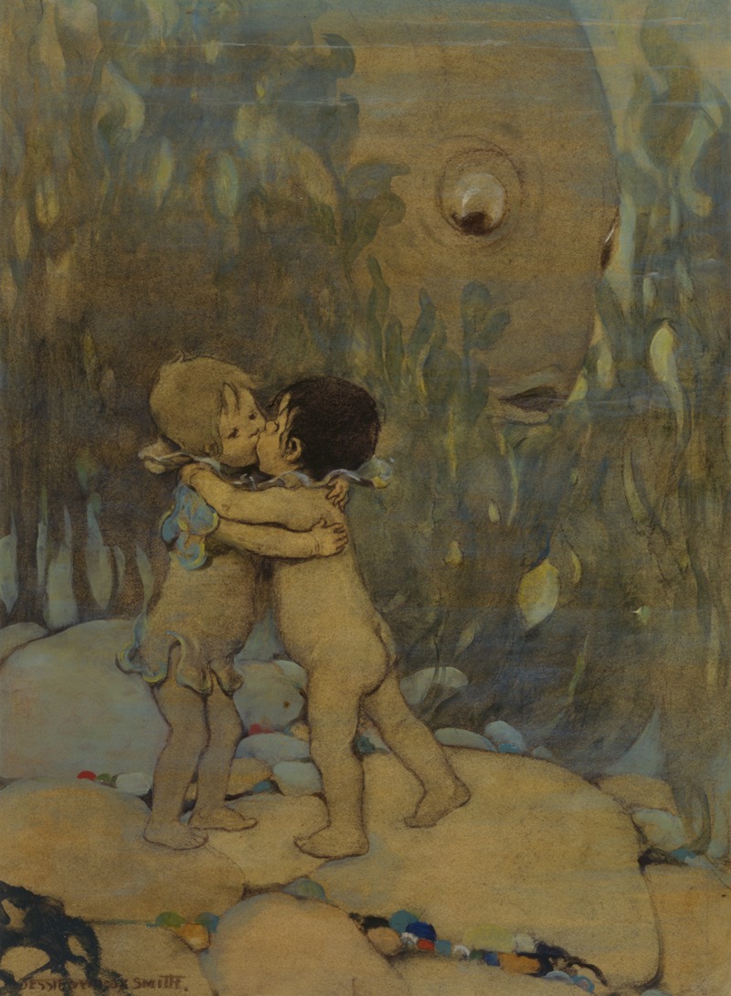 Jessie Willcox Smith - They hugged and kissed each other for ever so long