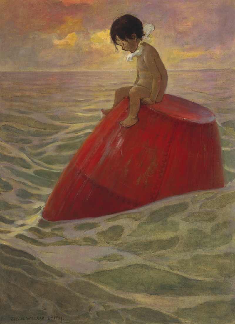 Jessie Willcox Smith - Tom sat upon the buoy long days