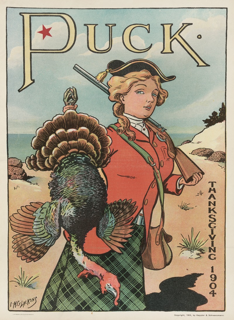 Louis Glackens - Puck Thanksgiving 1904