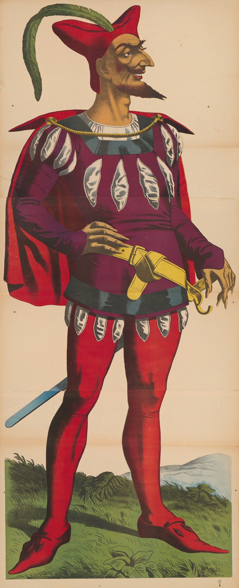 René Ackermann - Carnival figure dressed as Mephistopheles, demon from German folklore