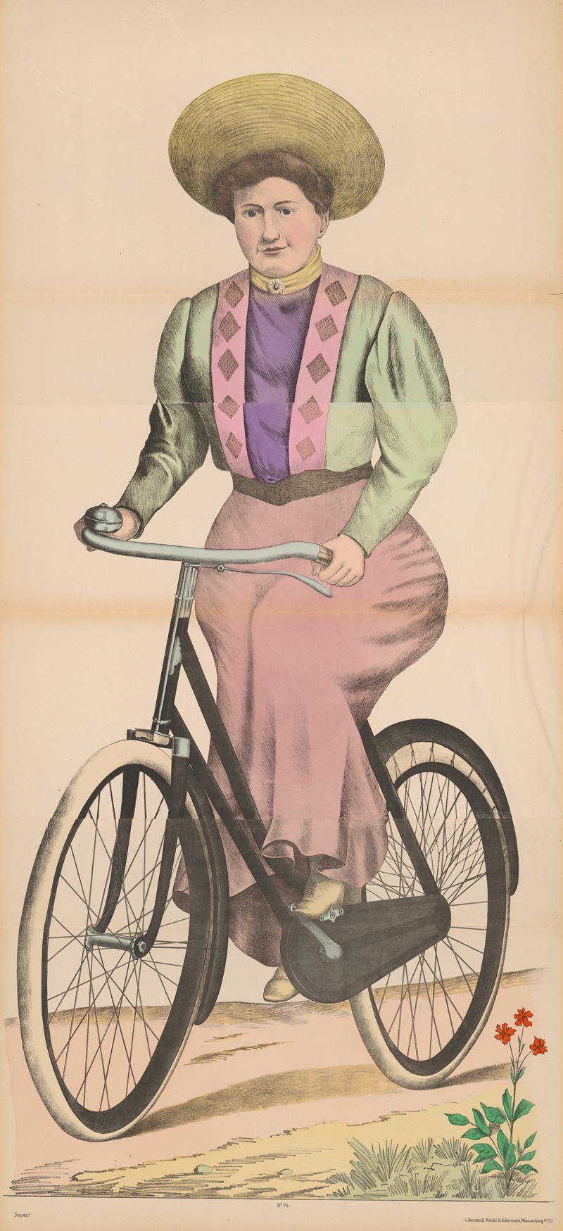 René Ackermann - Woman riding bicycle