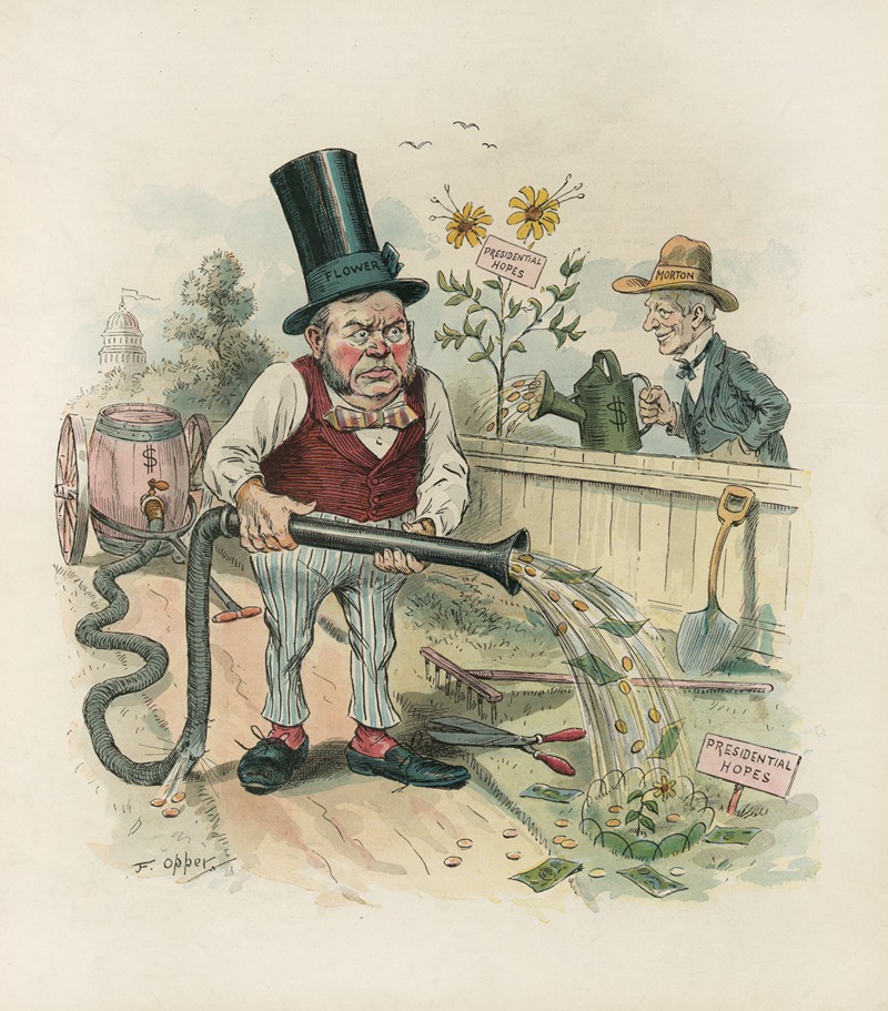 Frederick Burr Opper - Rival political gardeners