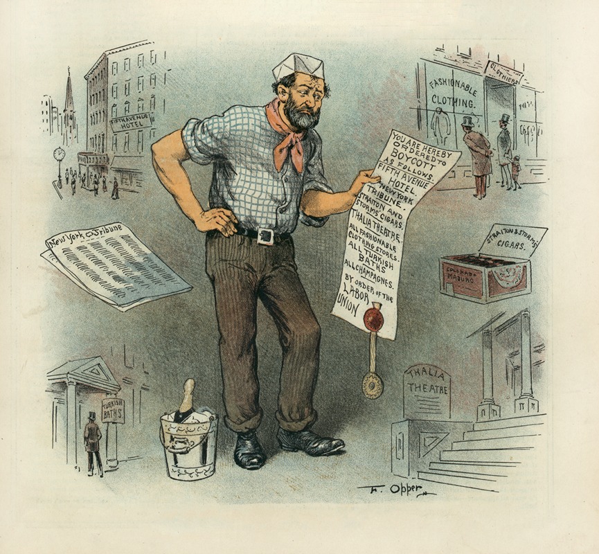 Frederick Burr Opper - The absurdities of the boycott