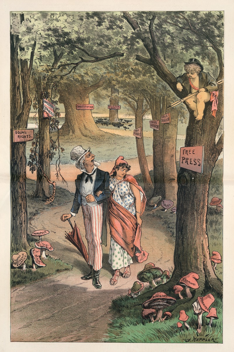 Joseph Ferdinand Keppler - Noxious growths in liberty’s grounds