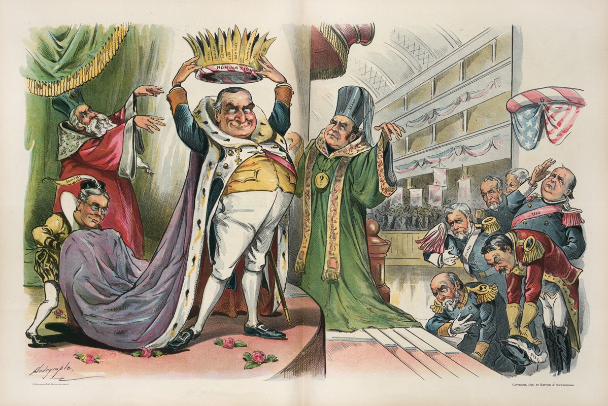 Louis Dalrymple - Coronation of the autocrat of protection