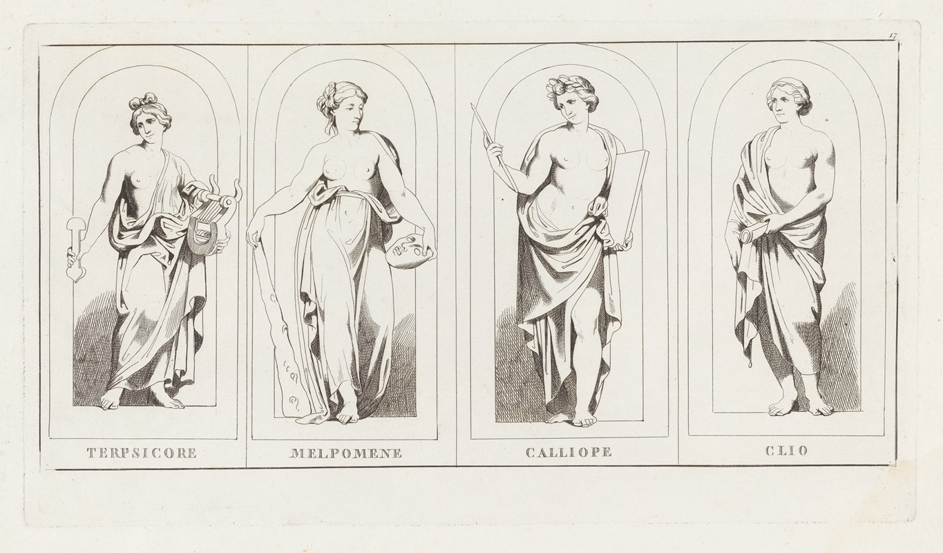 Giulio Romano - Terpsicore, Melpomene, Calliope, Clio