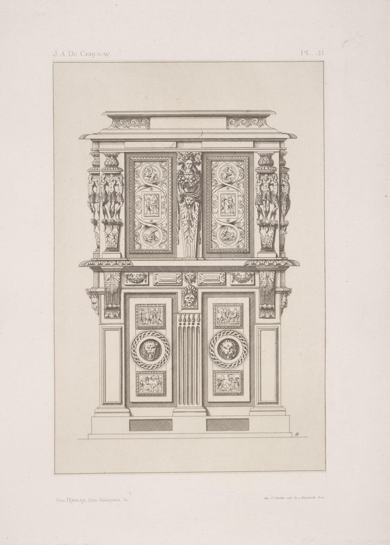 André-Charles Boulle - Design for architectural structure.