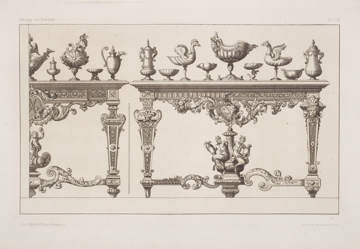André-Charles Boulle - Designs for tables and urns