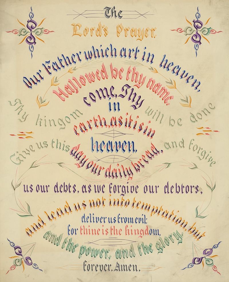 John Morgan Coaley - The Lord’s prayer