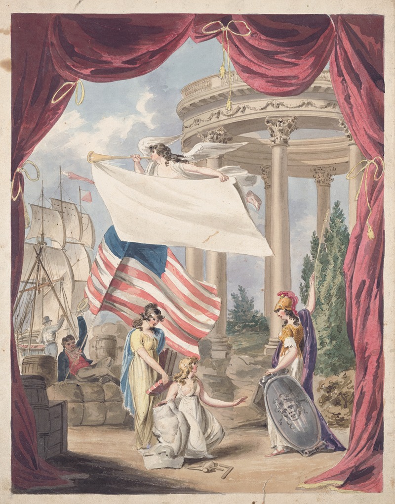 John Rubens Smith - Allegory of America as the youngest nation