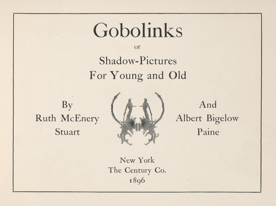 Ruth McEnery Stuart - Gobolinks or shadow-pictures for young and old Pl.01