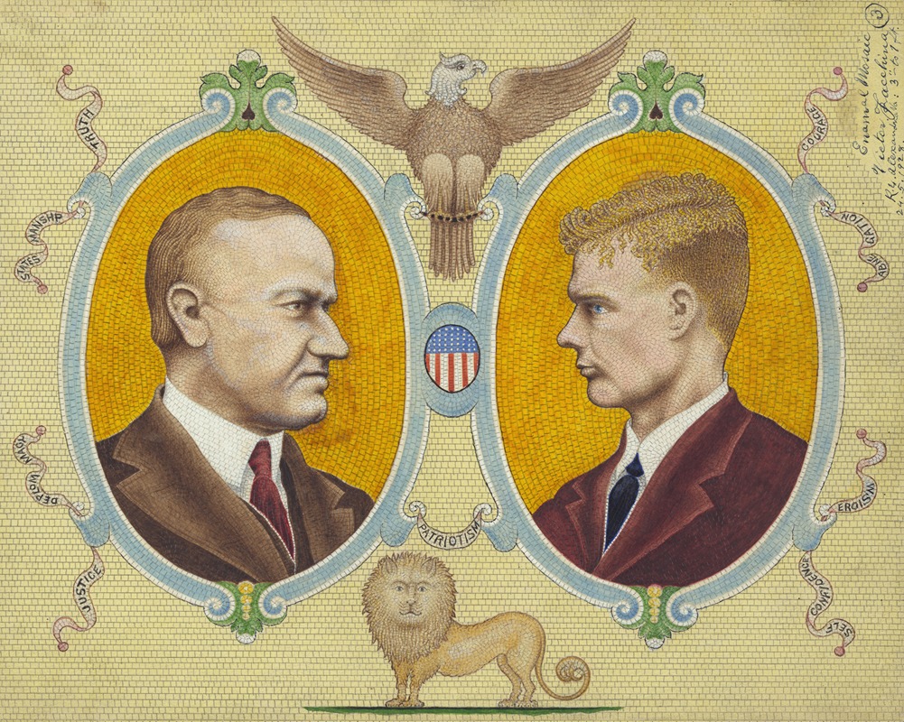 Victor Facchina - Calvin Coolidge and Charles Lindbergh