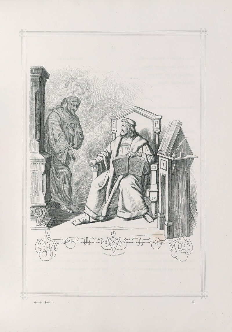 Adrian Schleich - Faust ; eine Tragödie von Goethe ; erster Theil Pl.08