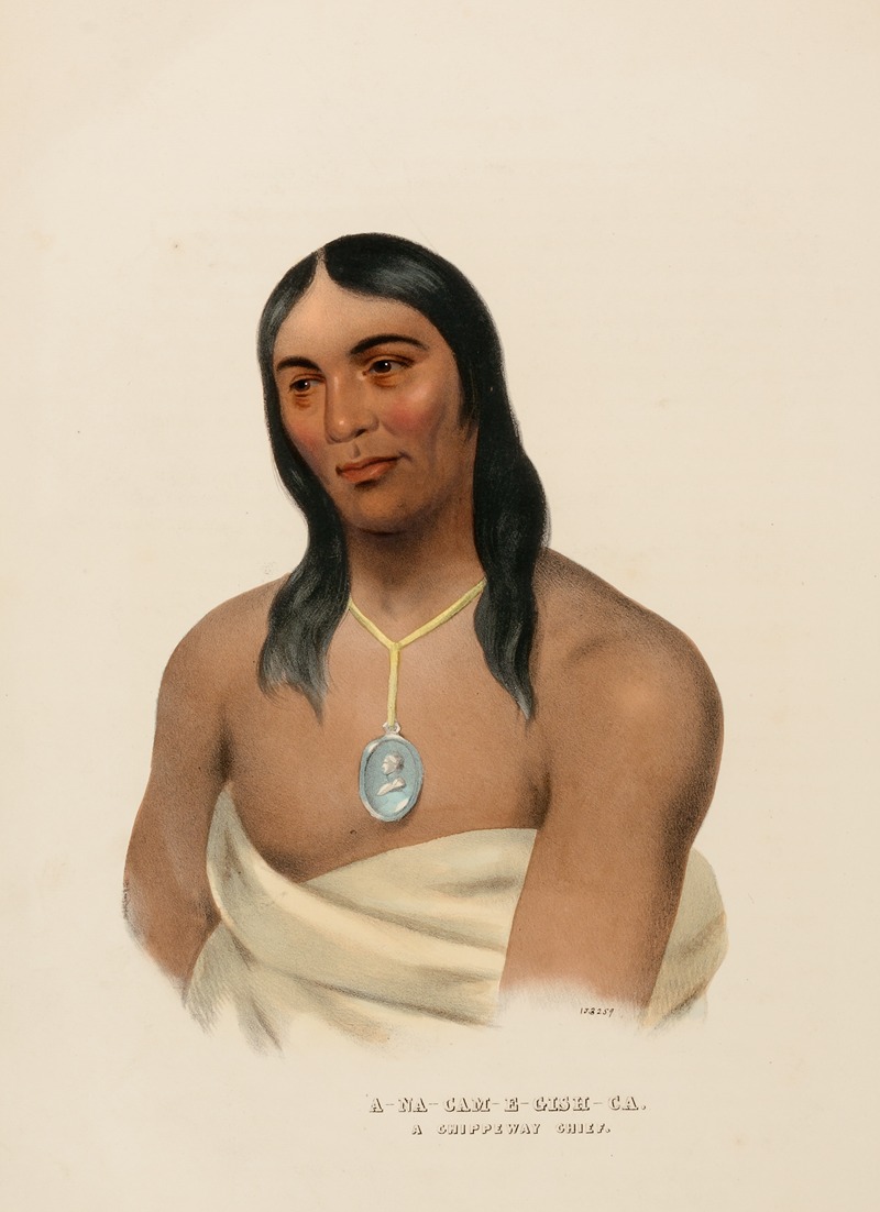 Charles Bird King - A‑Na-Cam-E-Gish-Ca. A Chippewa Chief