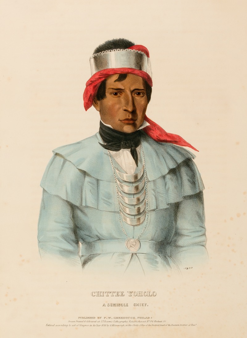 Charles Bird King - Chittee-Yoholo. A Seminole Chief