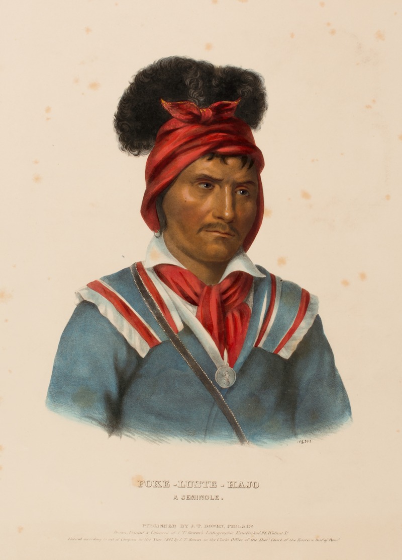 Charles Bird King - Foke-Luste-Hajo. A Seminole