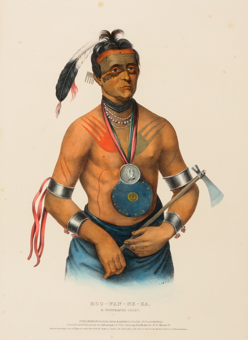 Charles Bird King - Hoo-Wan-Ne-Ka, A Winnebago Chief