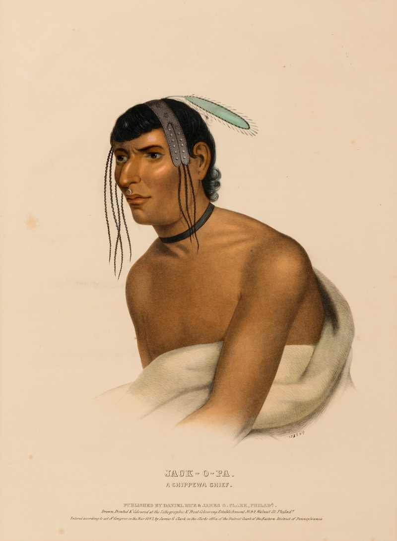 Charles Bird King - Jack-O-Pa. A Chippewa Chief