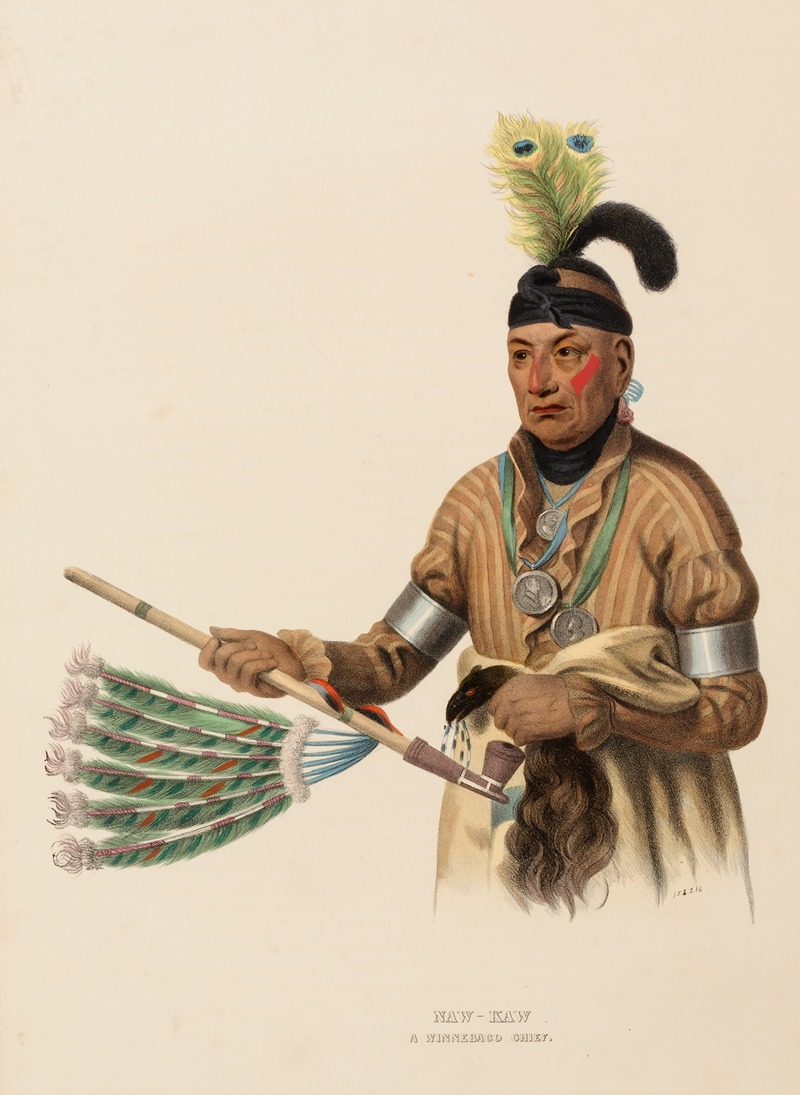 Charles Bird King - Naw-Kaw. A Winnebago Chief