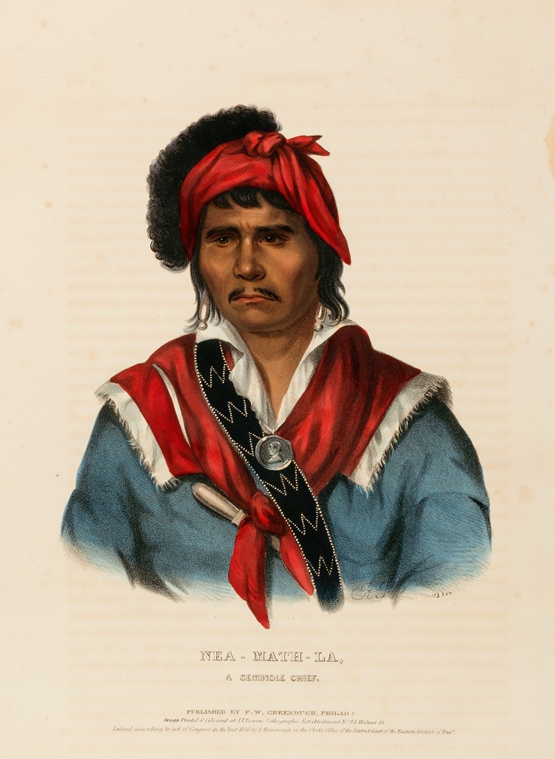 Charles Bird King - Nea-Math-La, A Seminole Chief