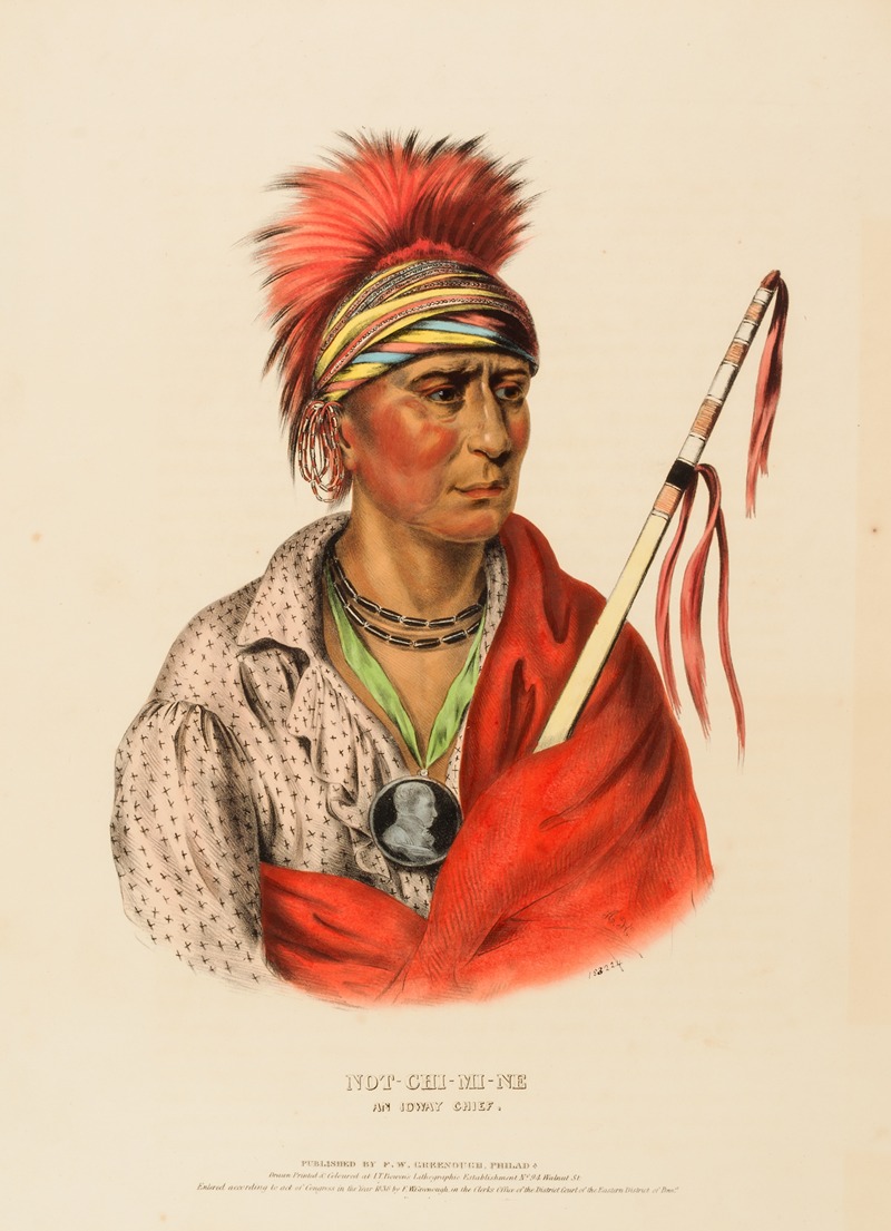 Charles Bird King - Not-Chi-Mi-Ne. An Ioway Chief