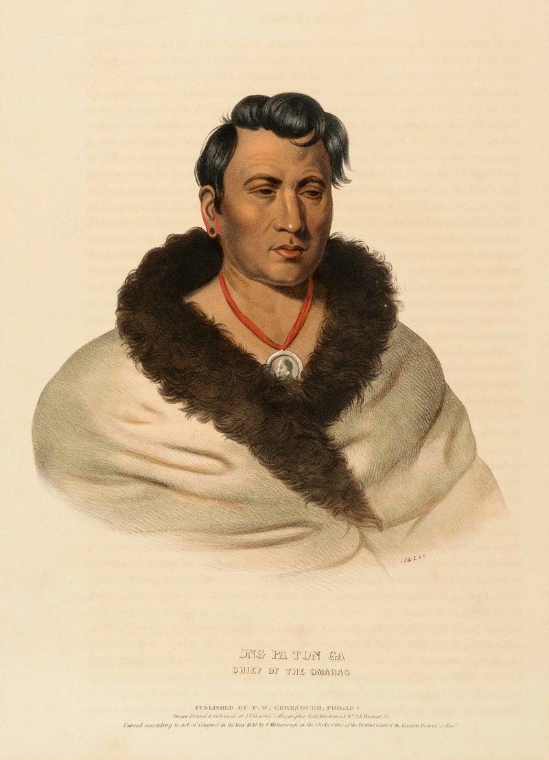 Charles Bird King - Ong Pa Ton Ga. Chief Of The Omahas