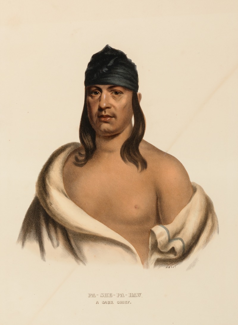 Charles Bird King - Pa-She-Pa-Haw. A Sauk Chief