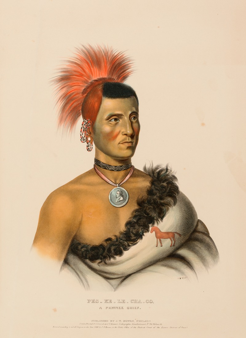 Charles Bird King - Pes-Ke-Le-Cha-Co, A Pawnee Chief