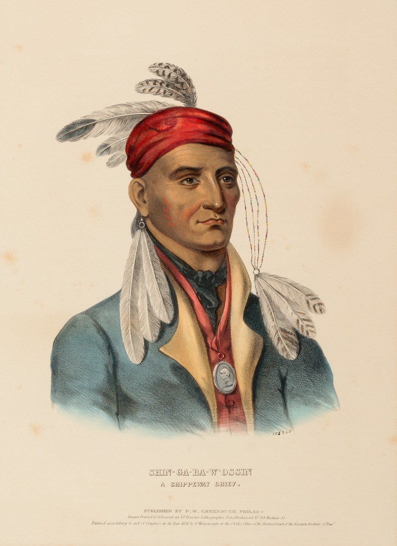 Charles Bird King - Shin-Ga-Ba-W’Ossin. A Chippeway Chief