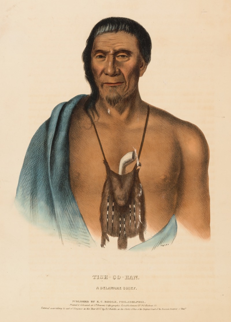 Charles Bird King - Tish-Co-Han. A Delaware Chief