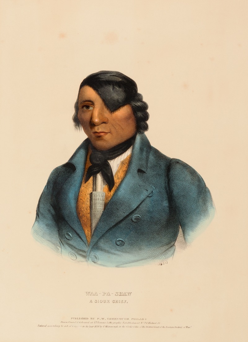Charles Bird King - Waa-Pa-Shaw. A Sioux Chief