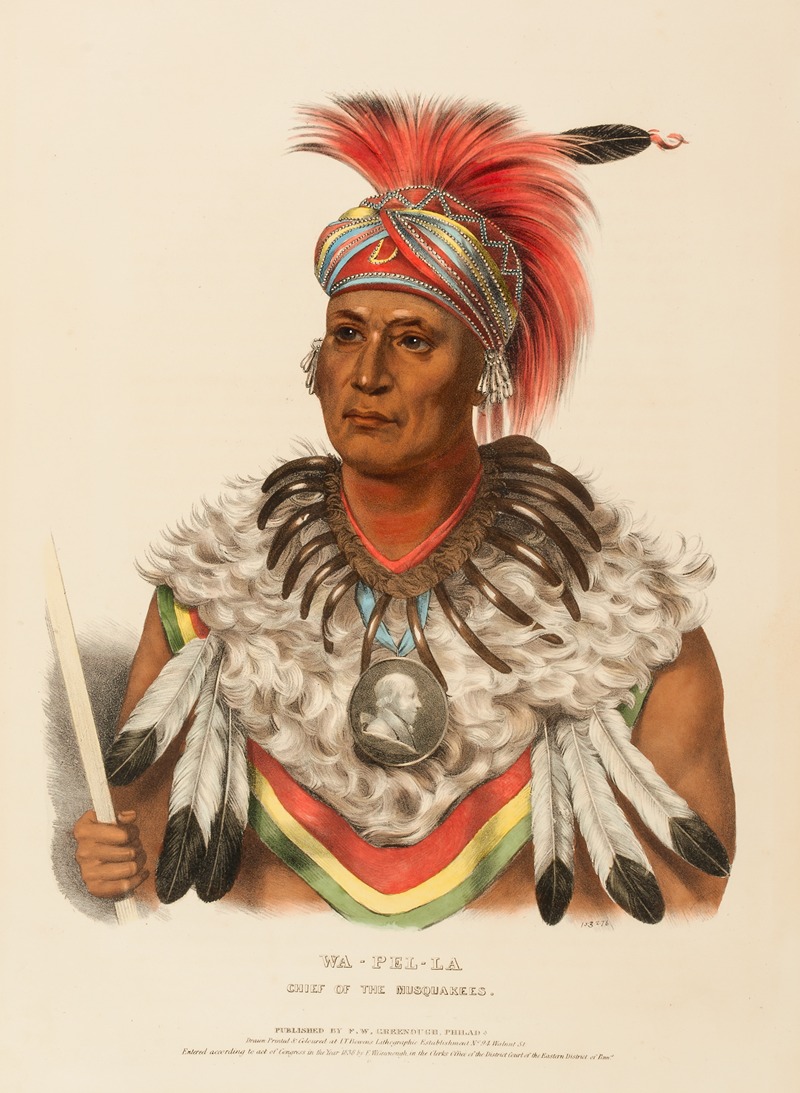 Charles Bird King - Wa-Pel-La. Chief Of The Musquakees