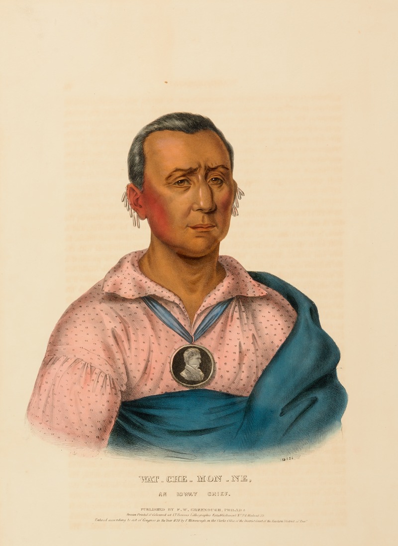 Charles Bird King - Wat-Che-Mon-Ne, An Ioway Chief