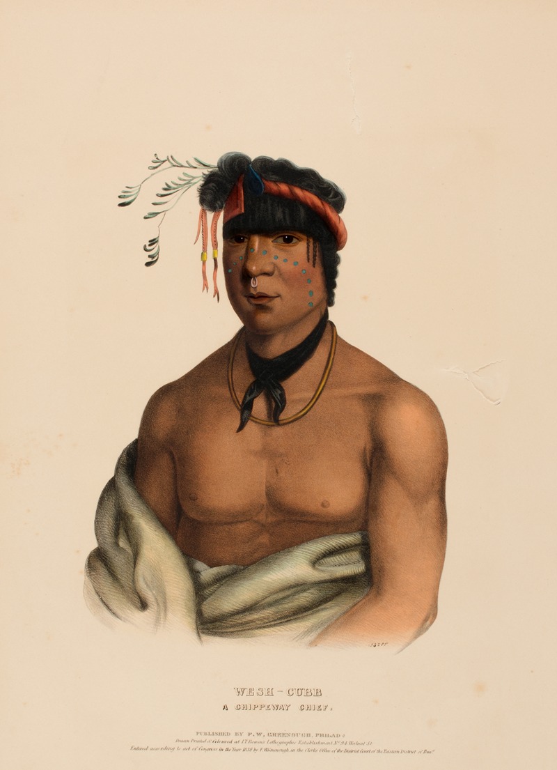 Charles Bird King - Wesh-Cubb. A Chippeway Chief 2