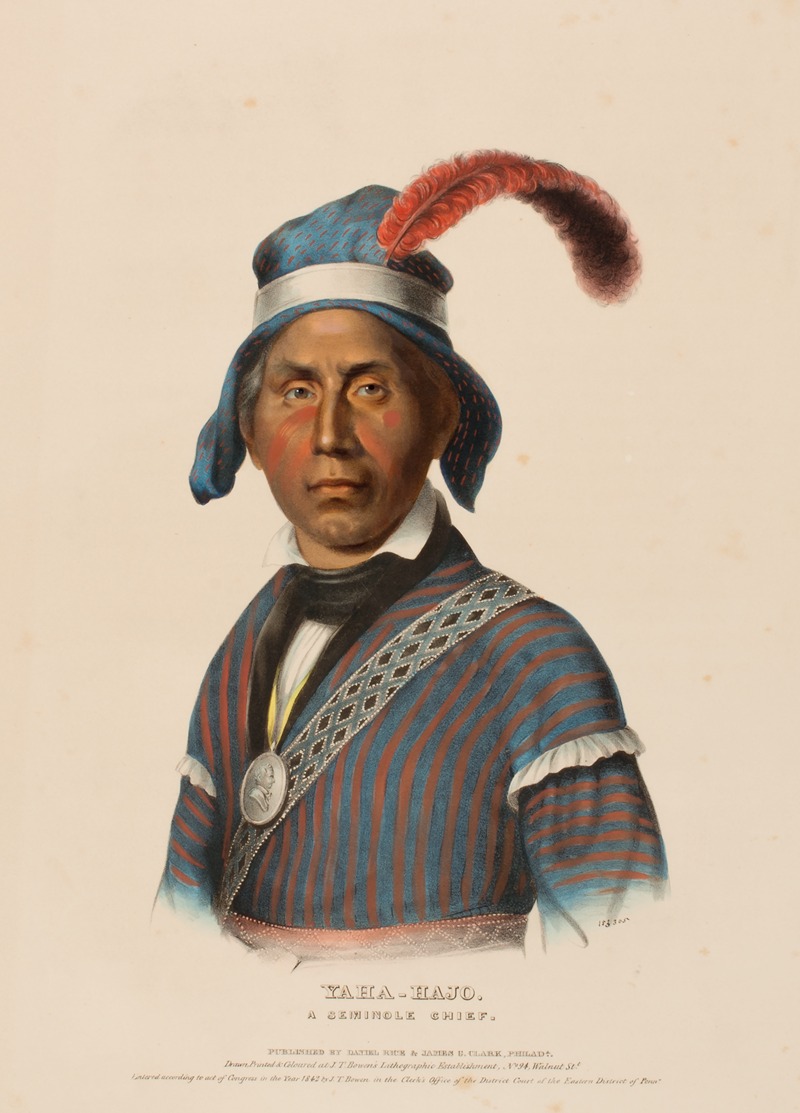 Charles Bird King - Yaha-Hajo. A Seminole Chief