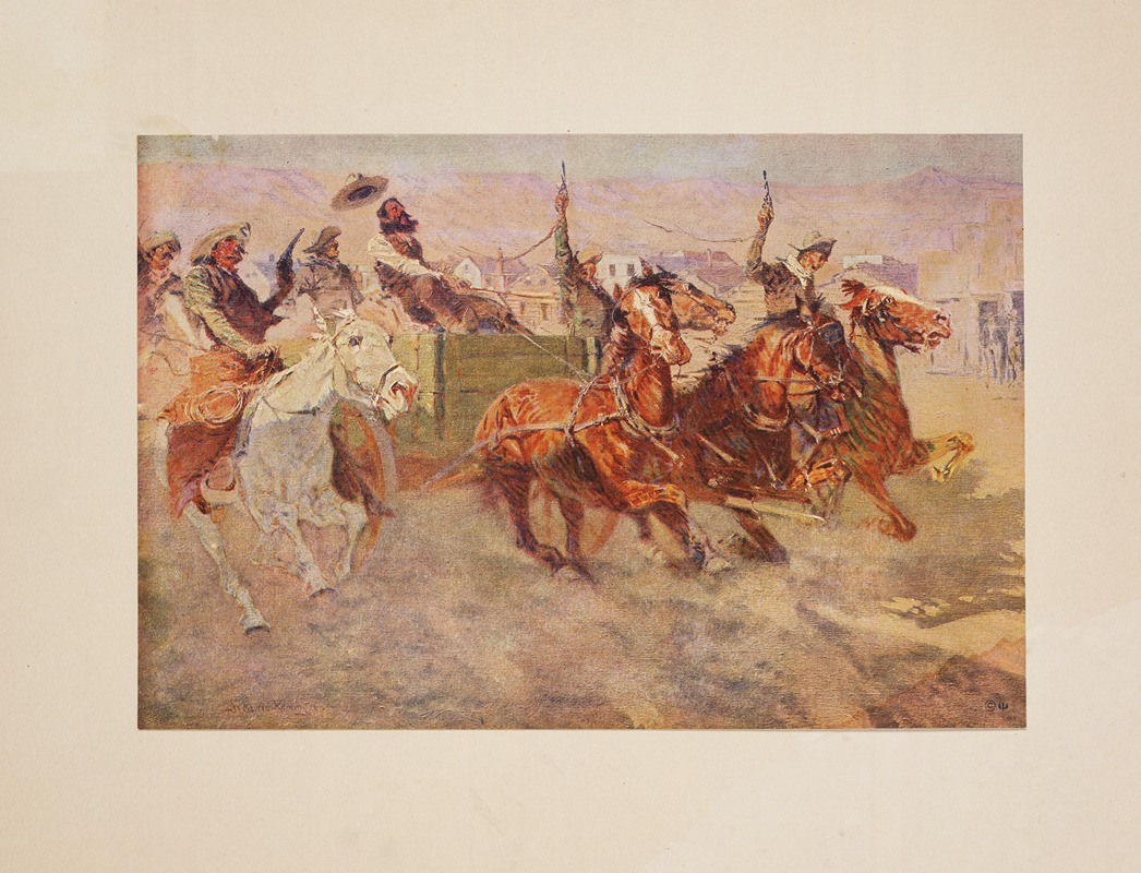 Frederic Remington - Bringing home the new cook