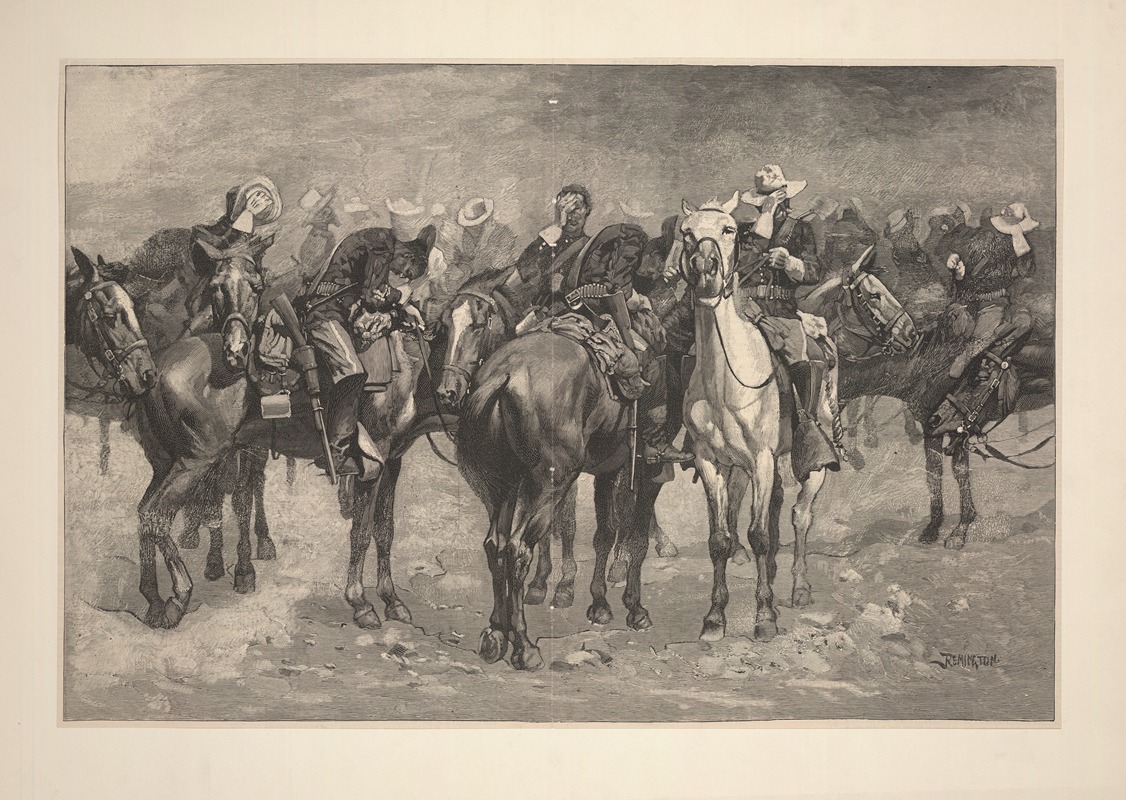 Frederic Remington - Cavalry in an Arizona Sand-storm